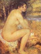 Pierre-Auguste Renoir Seating Girl, Sweden oil painting artist